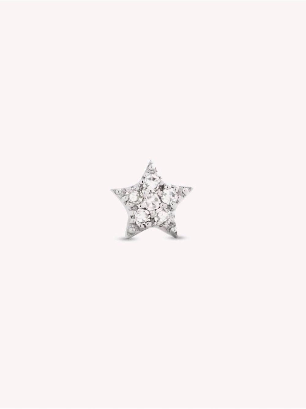 Stone and Strand Tiny Star Diamond Stud Earring in 10K gold